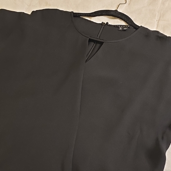 Theory Black Silk Wrap Blouse - Picture 5 of 14